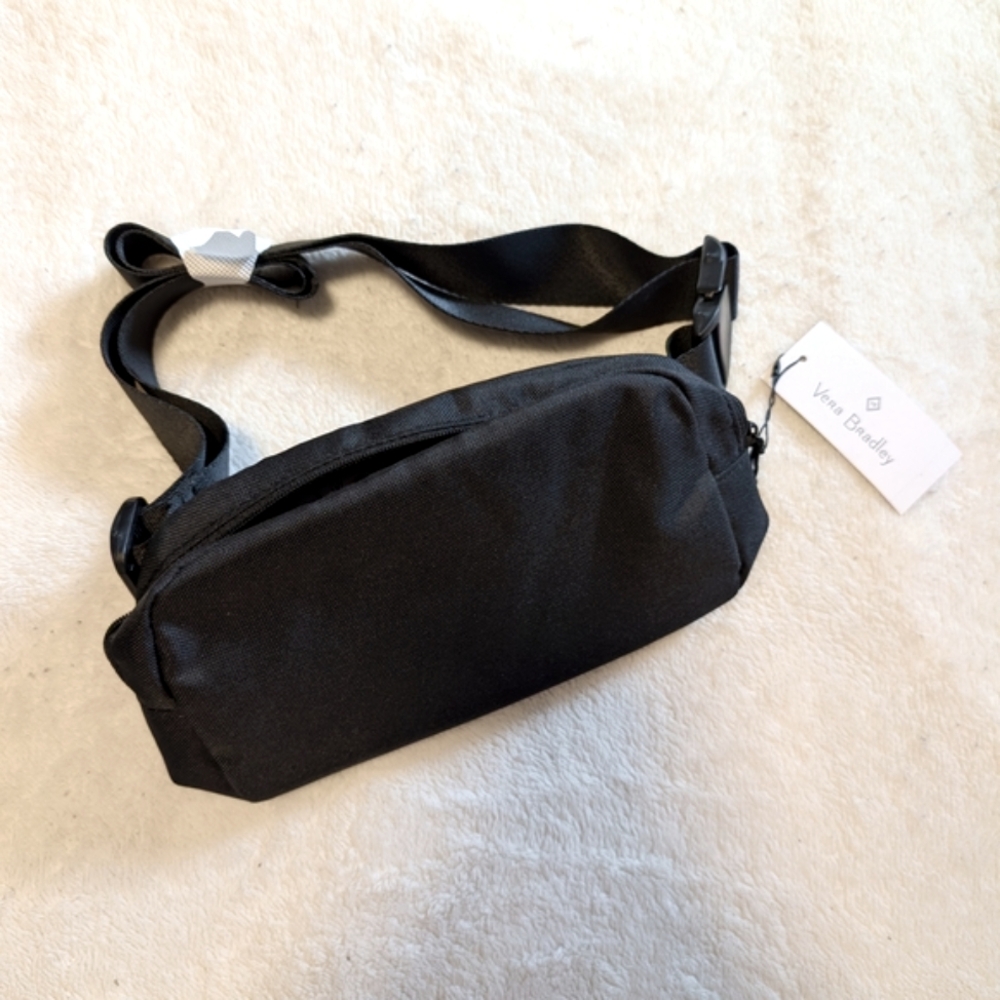 NEW Vera Bradley Everyday Belt Bag In Black